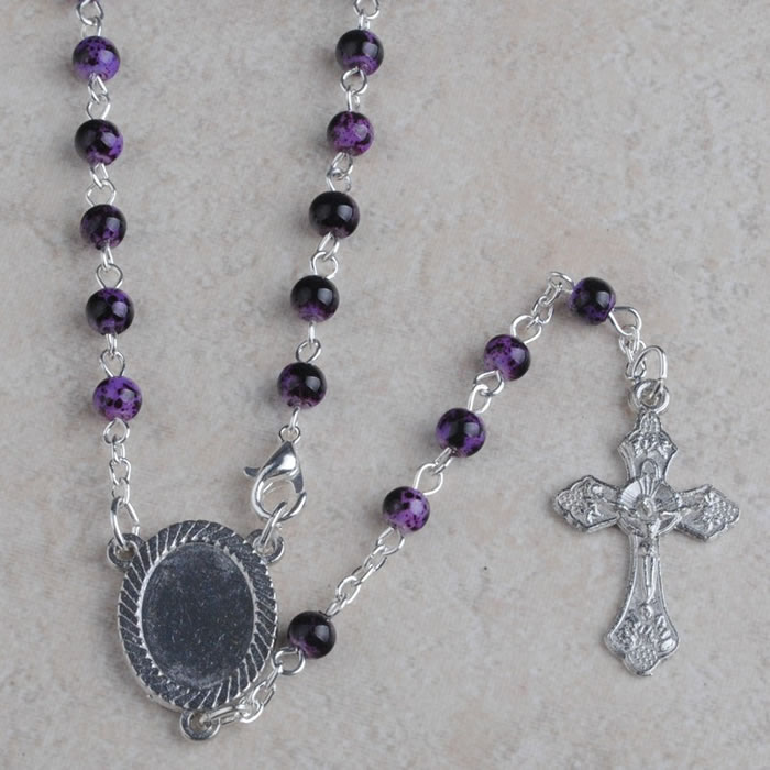 ,galss beads rosary